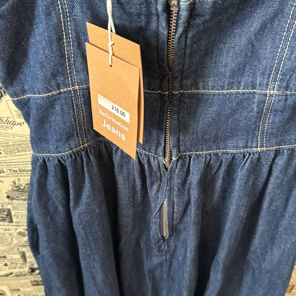 Reformation Blue Midi Dress - Picture 7 of 12